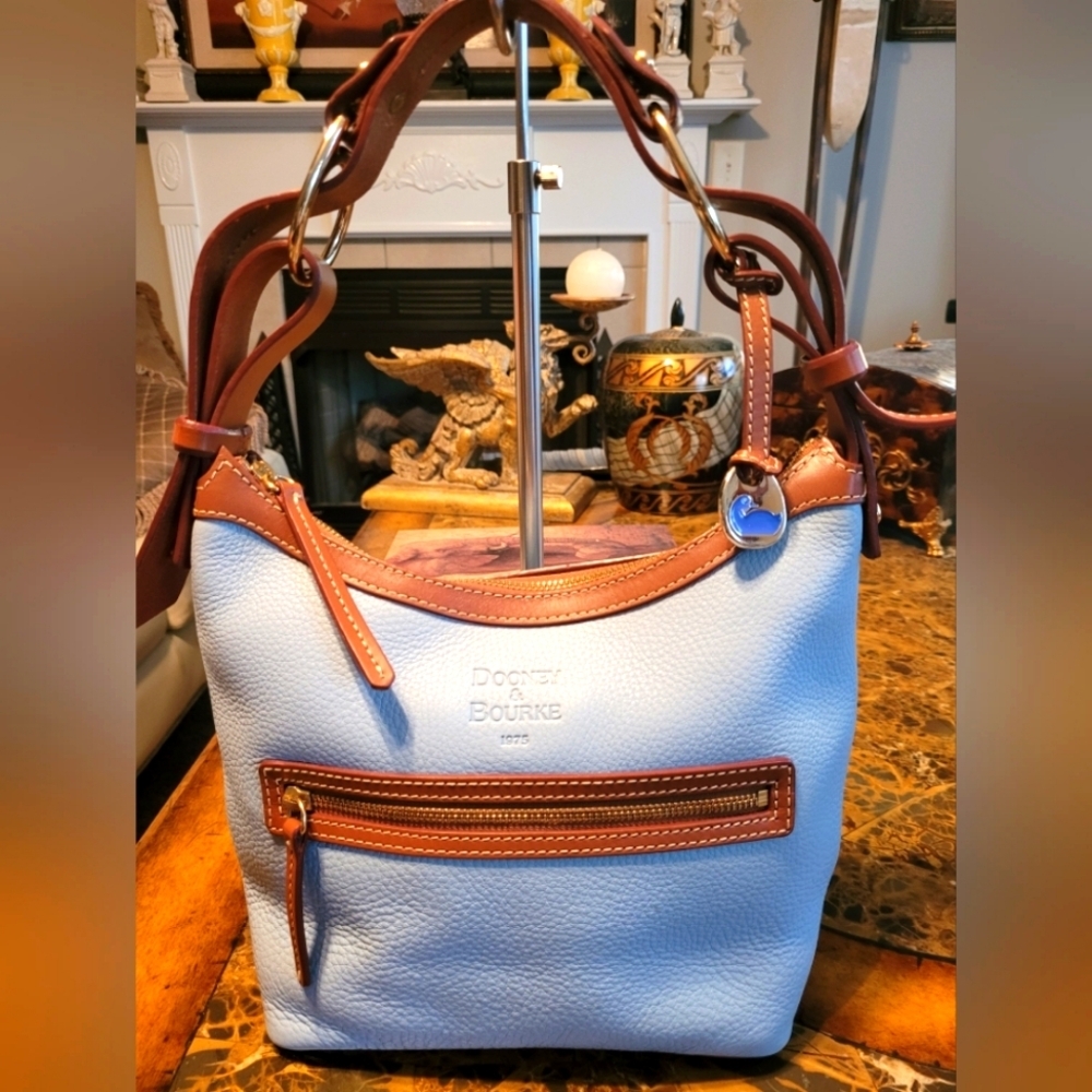 Dooney & Bourke Blue and Brown Women's Bag NWOT - Picture 1 of 15